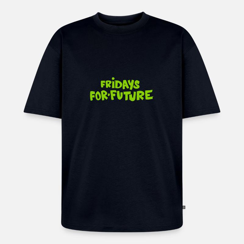 Fridays for Future - Unisex Premium Oversized Bio T-Shirt - Navy