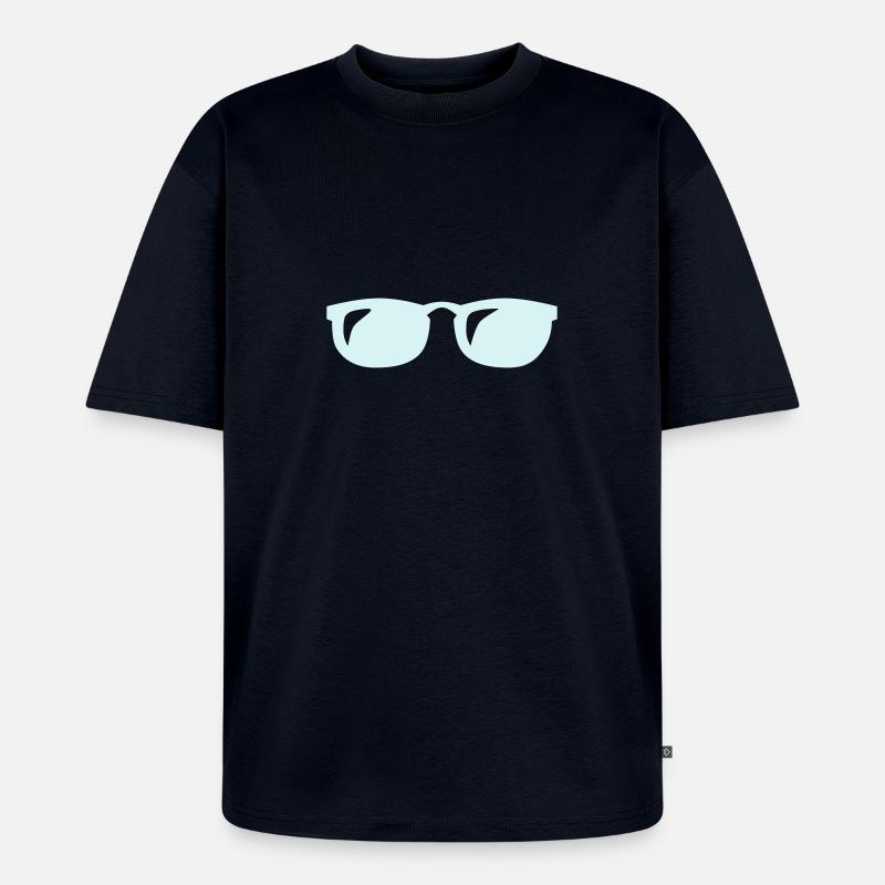 brille - Unisex Premium Oversized Bio T-Shirt - Navy