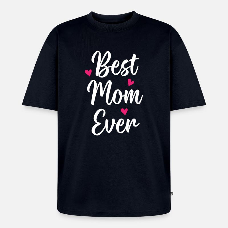Beste Mutter aller Zeiten - Unisex Premium Oversized Bio T-Shirt - Navy