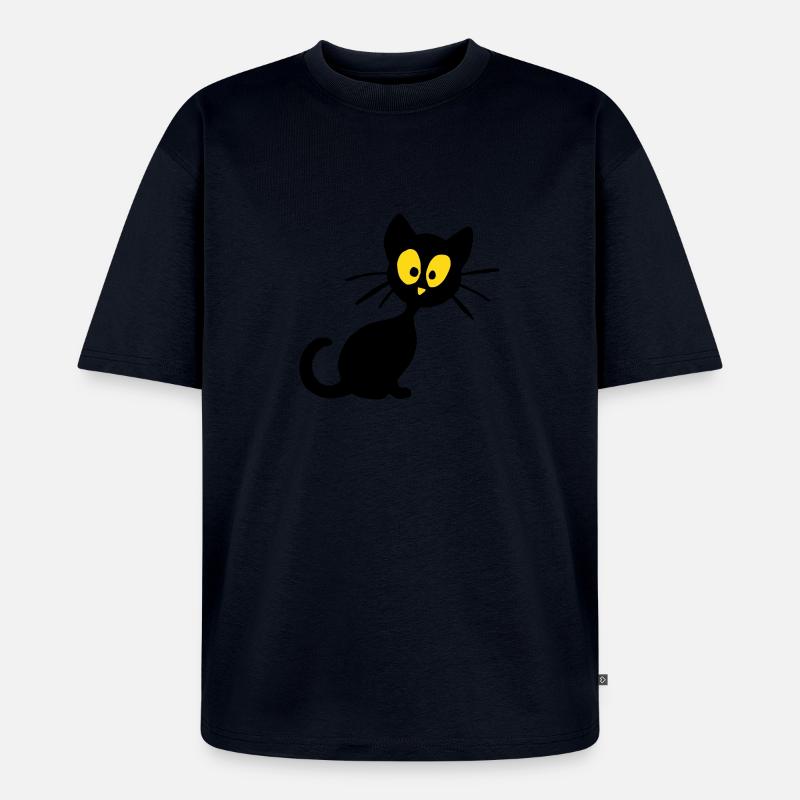 Kätzchen - Unisex Premium Oversized Bio T-Shirt - Navy