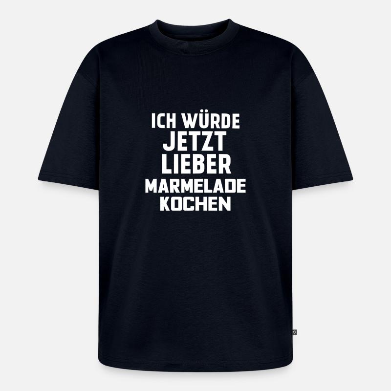 MARMELADE KOCHEN - Unisex Premium Oversized Bio T-Shirt - Navy