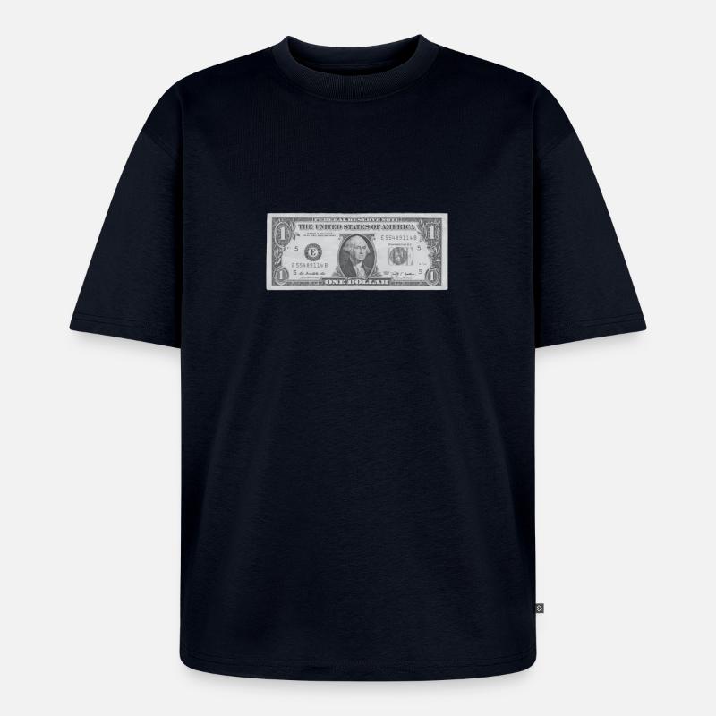 Dollar | Geschenkidee - Unisex Premium Oversized Bio T-Shirt - Navy