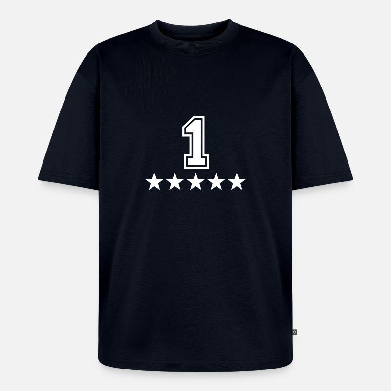 1 - Unisex Premium Oversized Bio T-Shirt - Navy