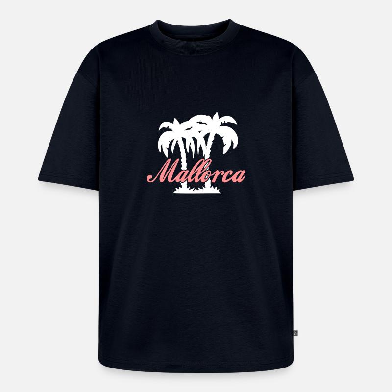 Mallorca 2C - Farbwechsel - Unisex Premium Oversized Bio T-Shirt - Navy