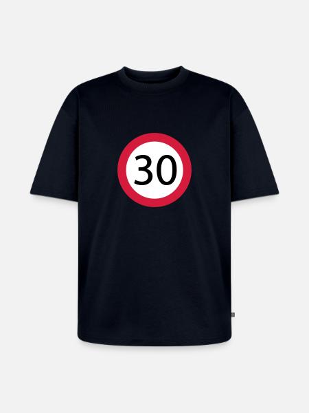 30 - Unisex Premium Oversized Organic T-Shirt - navy