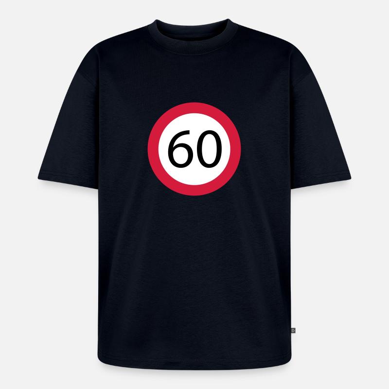 60 - Unisex Premium Oversized Bio T-Shirt - Navy