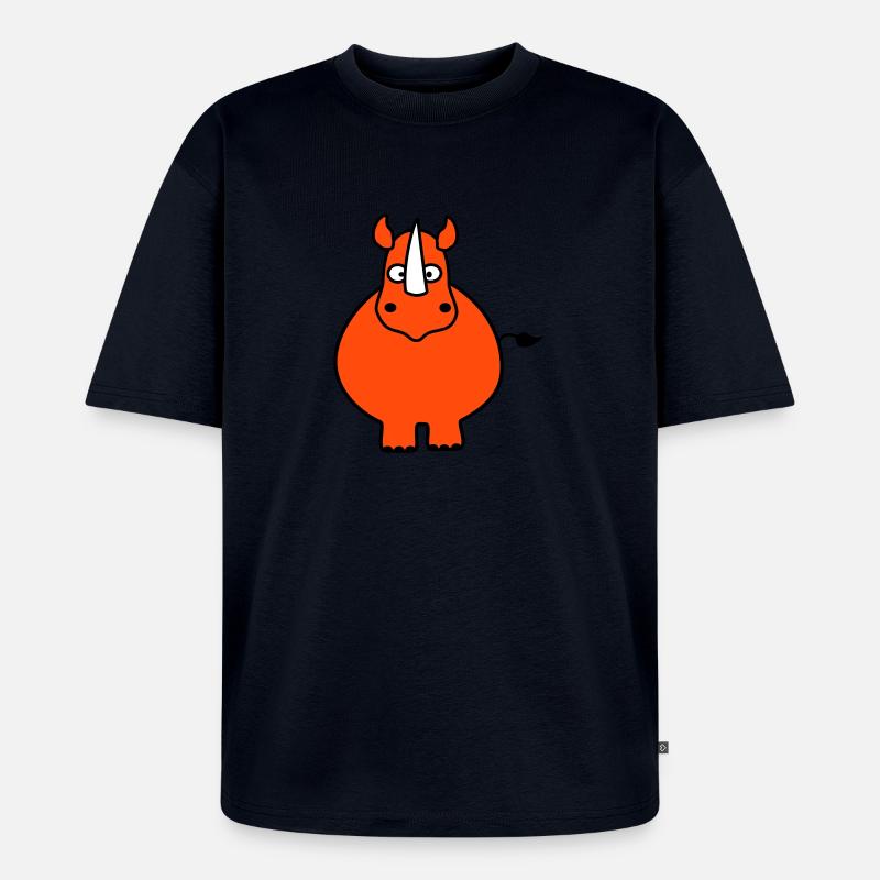 Nashorn - Unisex Premium Oversized Bio T-Shirt - Navy