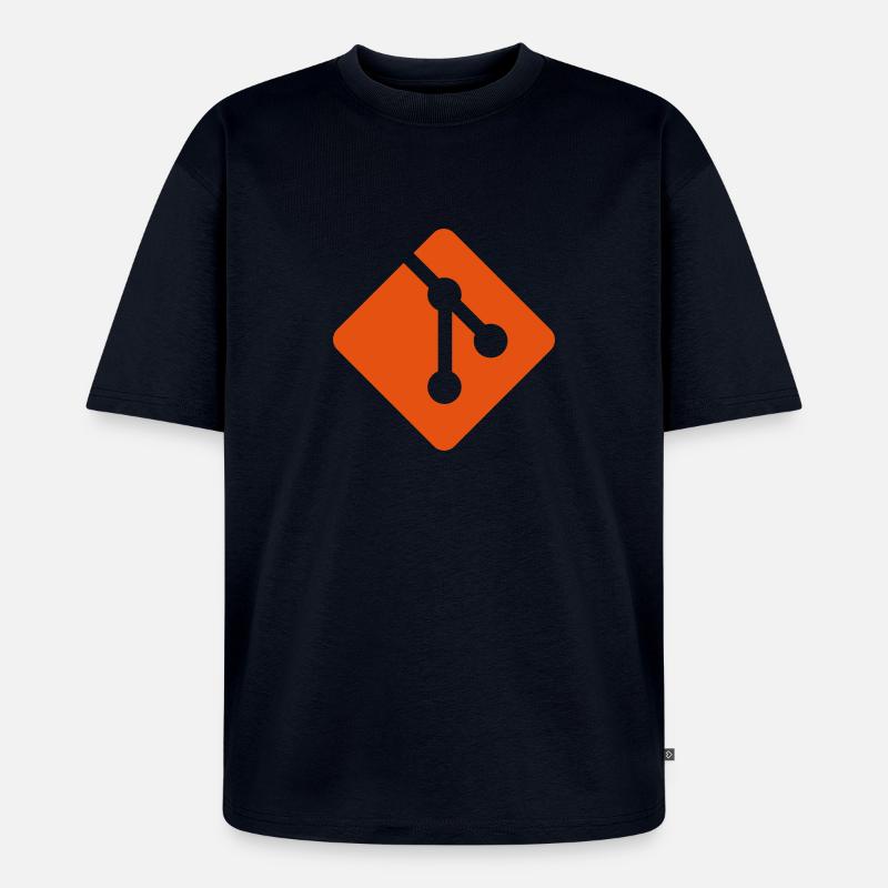 Git - Unisex Premium Oversized Bio T-Shirt - Navy
