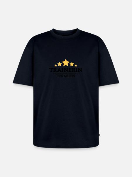 trainerin des Jahres - Unisex Premium Oversized Bio T-Shirt - Navy