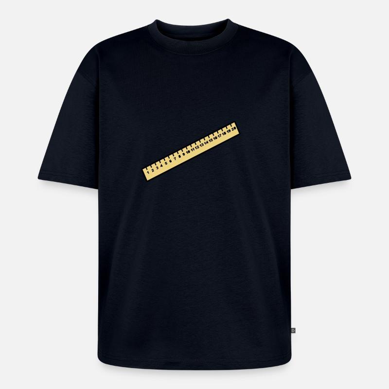 Règle - T-shirt Premium bio oversize Unisexe - bleu marine