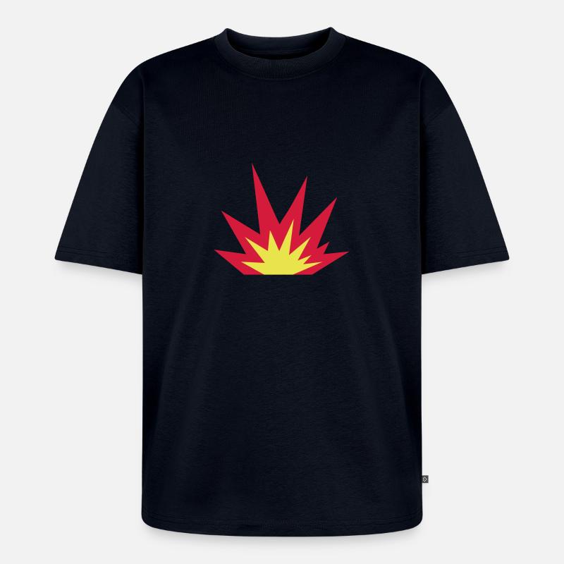 Explosion - Unisex Premium Oversized Bio T-Shirt - Navy