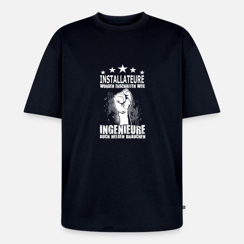 installateure - Unisex Premium Oversized Bio T-Shirt - Navy