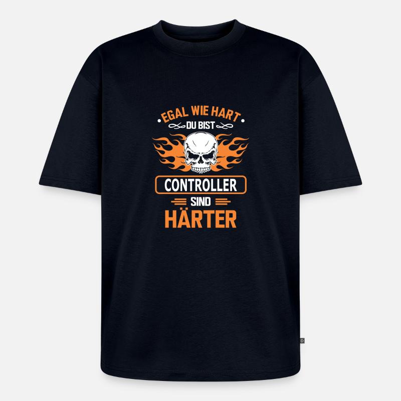 controller - Unisex Premium Oversized Bio T-Shirt - Navy