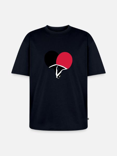 Table tennis, ping pong - Unisex Premium Oversized Organic T-Shirt - navy