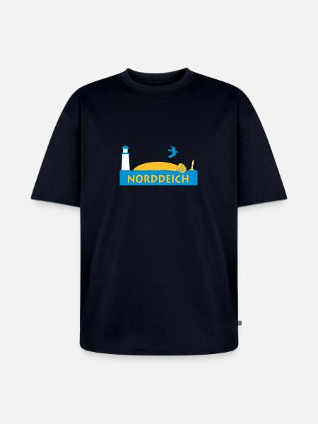 norddeich - Unisex Premium Oversized Bio T-Shirt - Navy