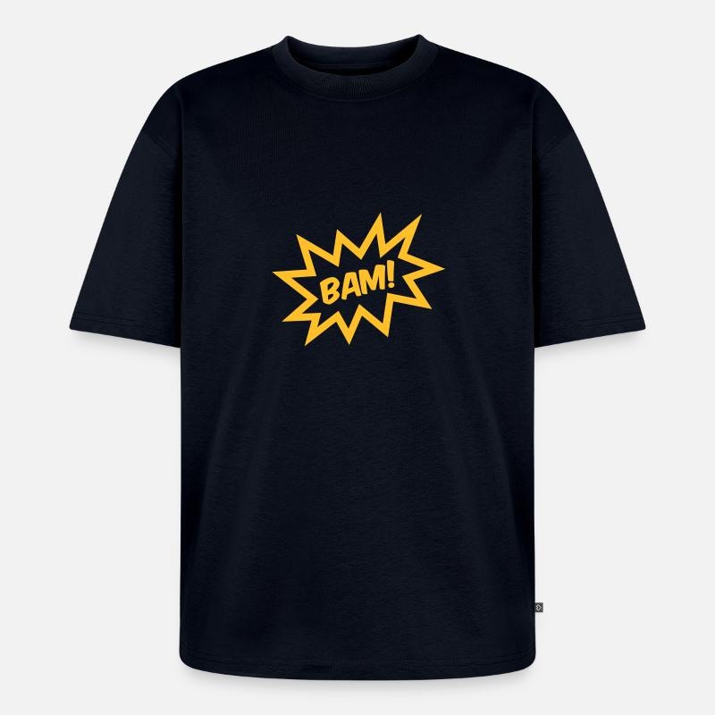 BAM! - Unisex Premium Oversized Bio T-Shirt - Navy