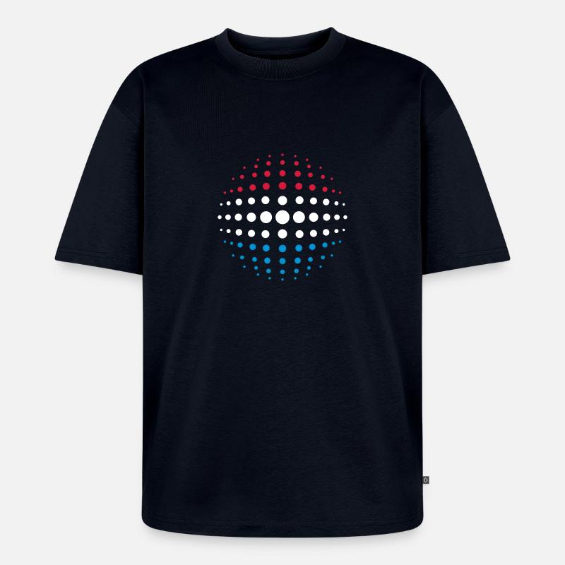 geo_dotsphere_luxembourg_3c01 - Unisex Premium Oversized Bio T-Shirt - Navy