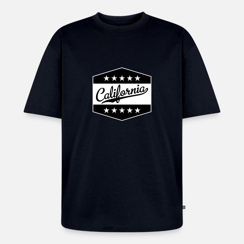 California - Unisex Premium Oversized Bio T-Shirt - Navy