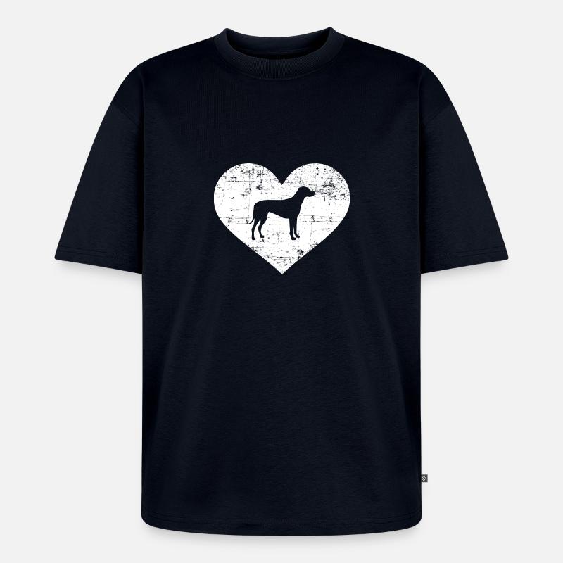 Rhodesian Ridgeback - T-shirt Premium bio oversize Unisexe - bleu marine