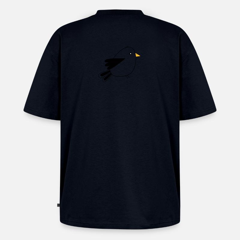 Vögelchen - Unisex Premium Oversized Bio T-Shirt - Navy