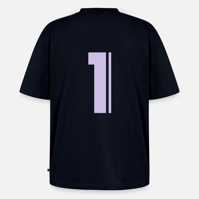 1 Numéro Un - T-shirt Premium bio oversize Unisexe - bleu marine