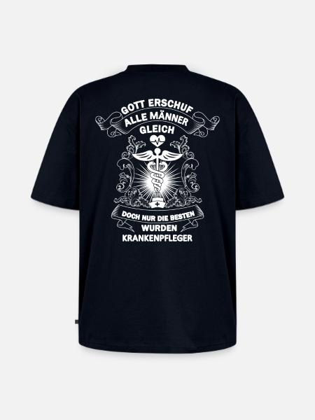 Krankenpfleger - Unisex Premium Oversized Bio T-Shirt - Navy