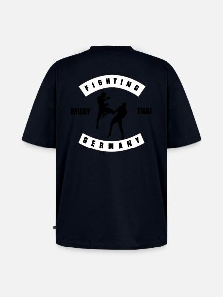 Germany Fighting - Unisex Premium Oversized Bio T-Shirt - Navy