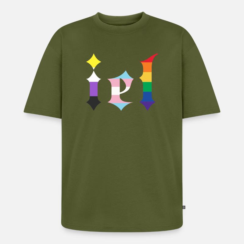 Gotisch - Unisex Premium Oversized Bio T-Shirt - Khaki