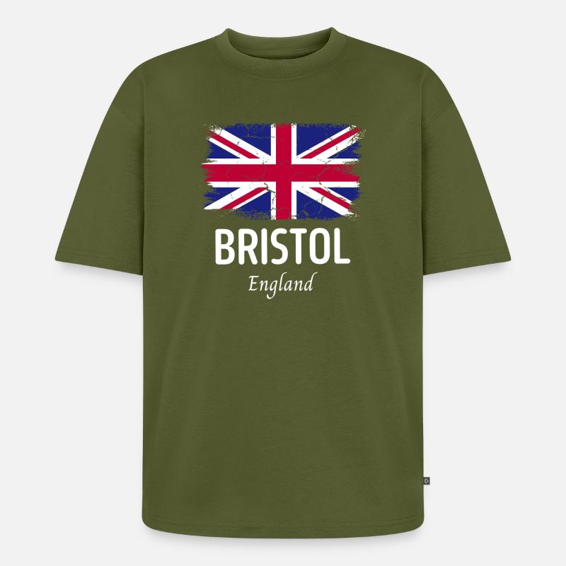 Bristol - Unisex Premium Oversized Bio T-Shirt - Khaki