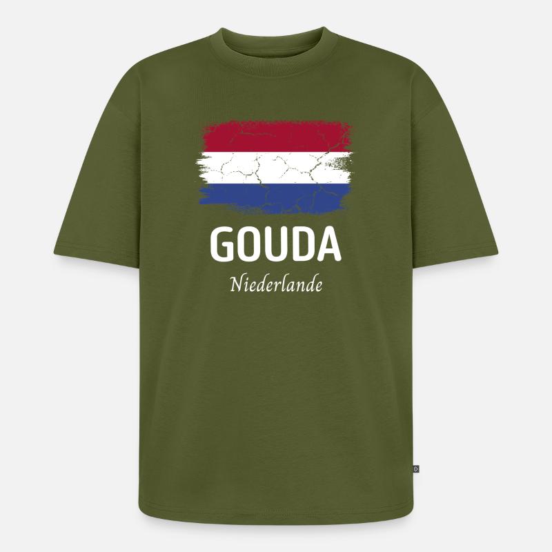 Gouda - Unisex Premium Oversized Bio T-Shirt - Khaki