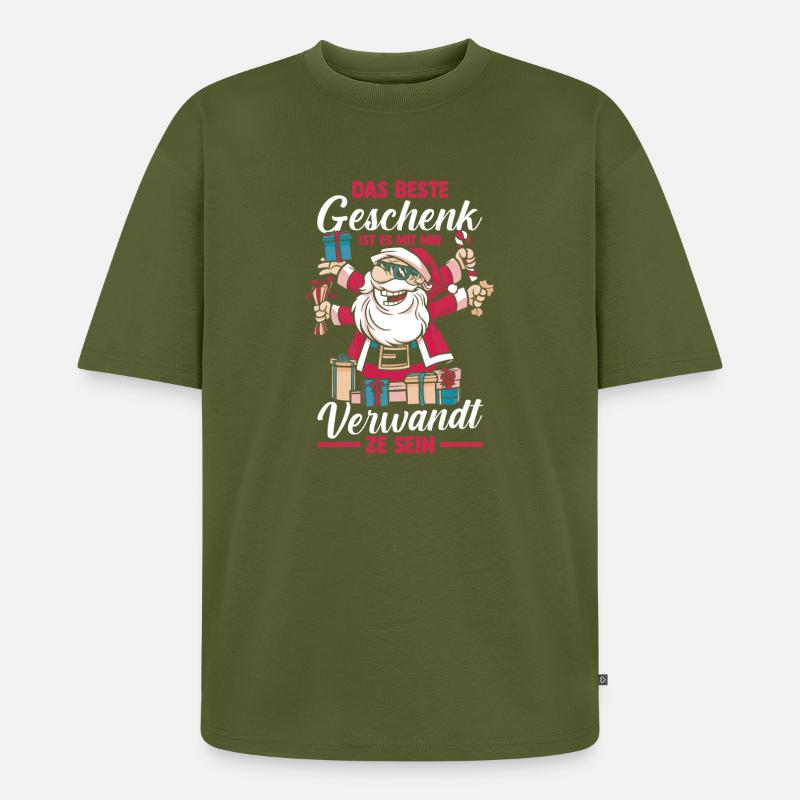 Bogenschütze Bogensport Bogenschießen - Unisex Premium Oversized Bio T-Shirt - Khaki