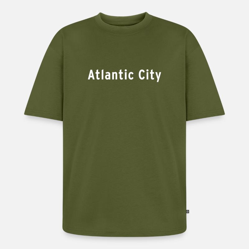 Atlantic City - Unisex Premium Oversized Bio T-Shirt - Khaki