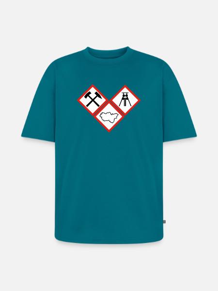 GEFAHR RUHRPOTT - Unisex Premium Oversized Bio T-Shirt - Petrol
