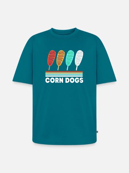 Corn Dog - Unisex Premium Oversized Bio T-Shirt - Petrol