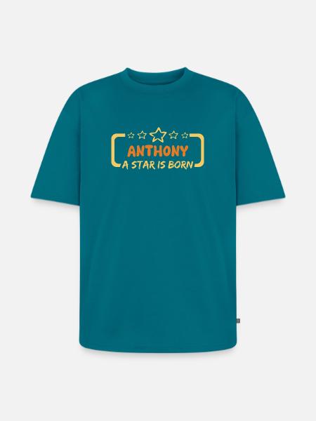 Anthony - Unisex Premium Oversized Bio T-Shirt - Petrol