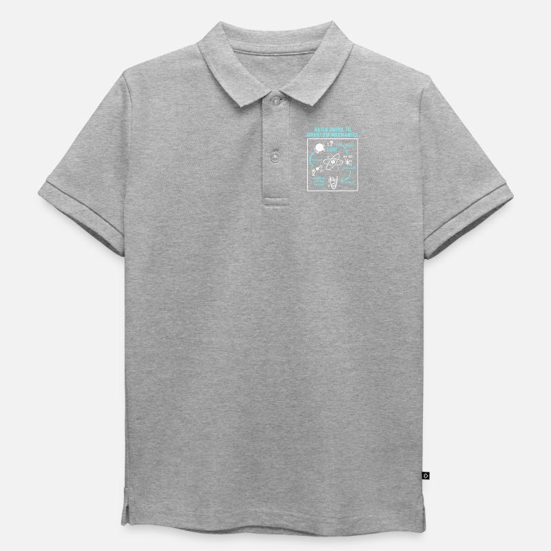 Quantenphysik Quanten Physik Quantensprung - Kinder Premium Organic Poloshirt - Grau meliert