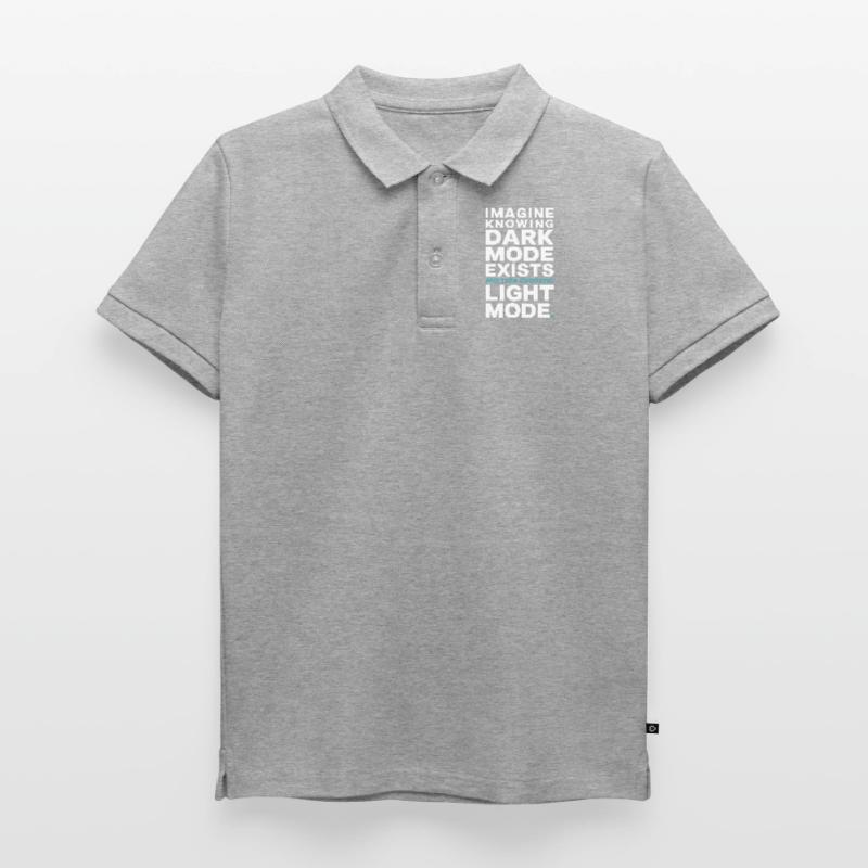 Le mode sombre existe Programmeur IT Nerd Coder Office Polo enfant bio premium