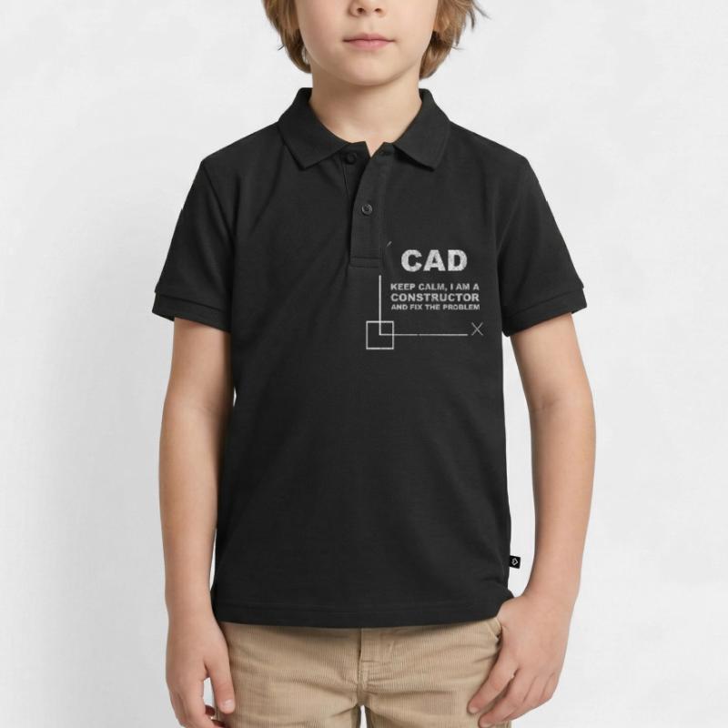 CAD Keep Calm Constructor Engineering Polo enfant bio premium