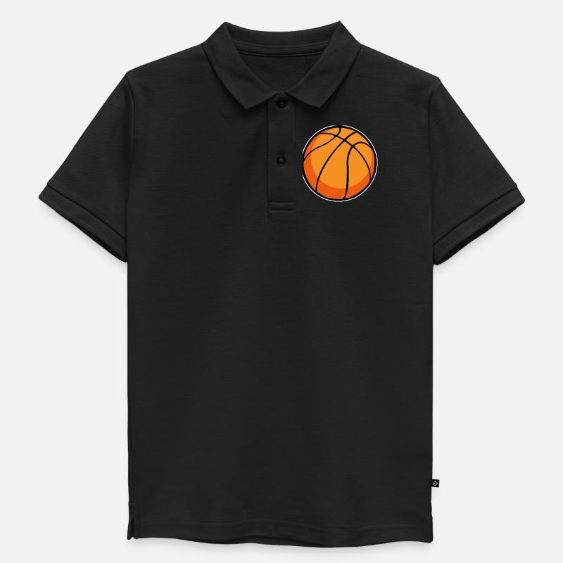 Basketball - Polo enfant bio premium - noir