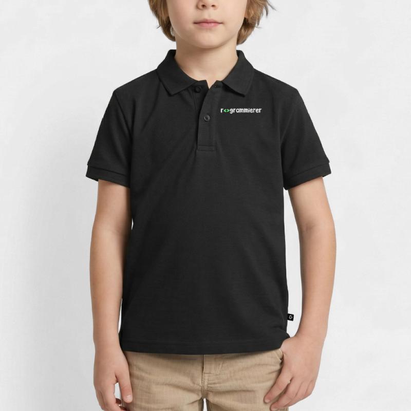 Programmierer Computerfreak Skripting Code Nerd Kinder Premium Organic Poloshirt