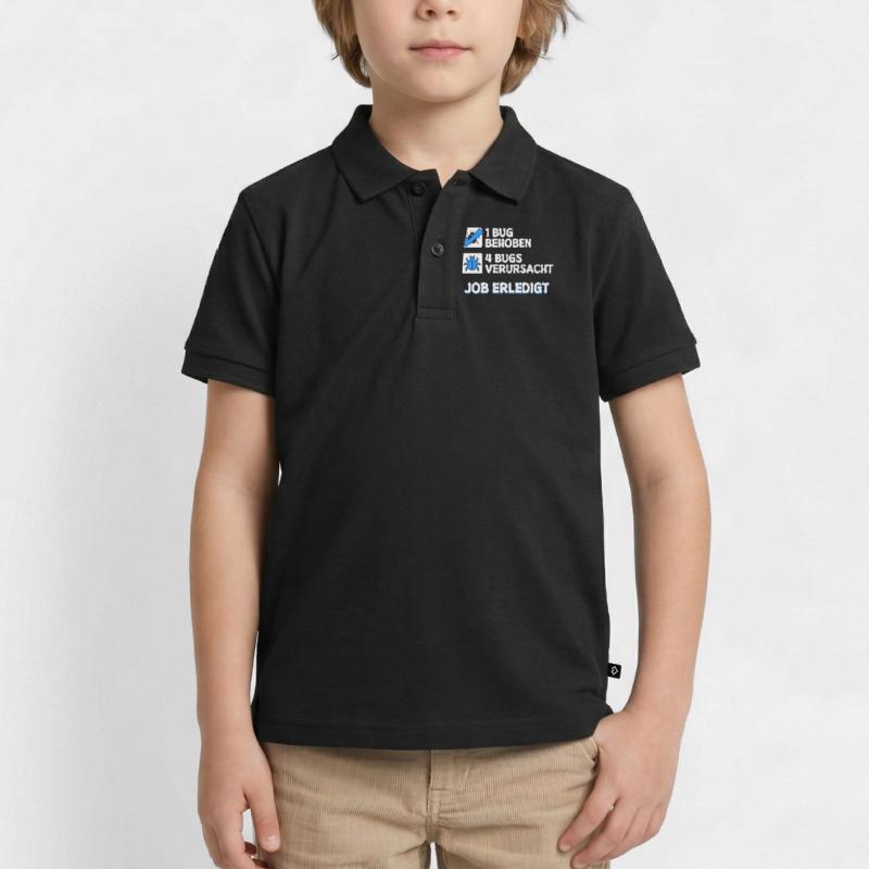 Développeur Coden skripting bugs debug correction de bugs Polo enfant bio premium