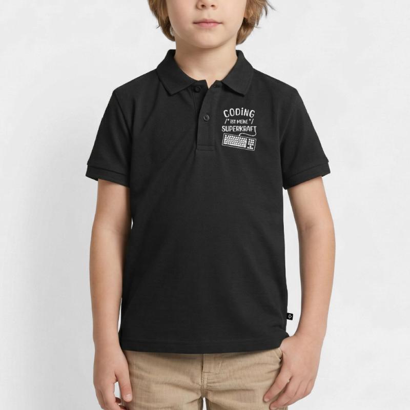 Code Skripting Statement Computerfreak Developer Kinder Premium Organic Poloshirt