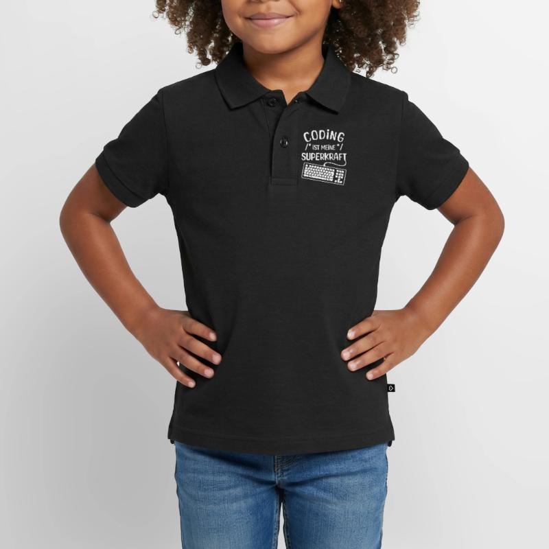 Code Skripting Statement Computerfreak Developer Kinder Premium Organic Poloshirt