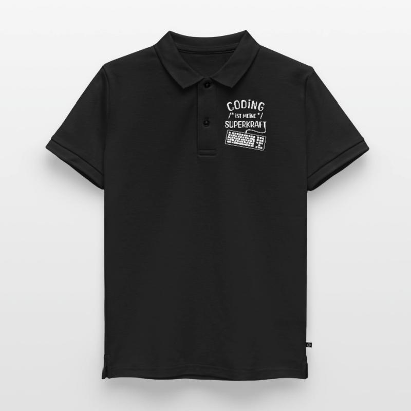 Code Skripting Statement Computerfreak Developer Kinder Premium Organic Poloshirt