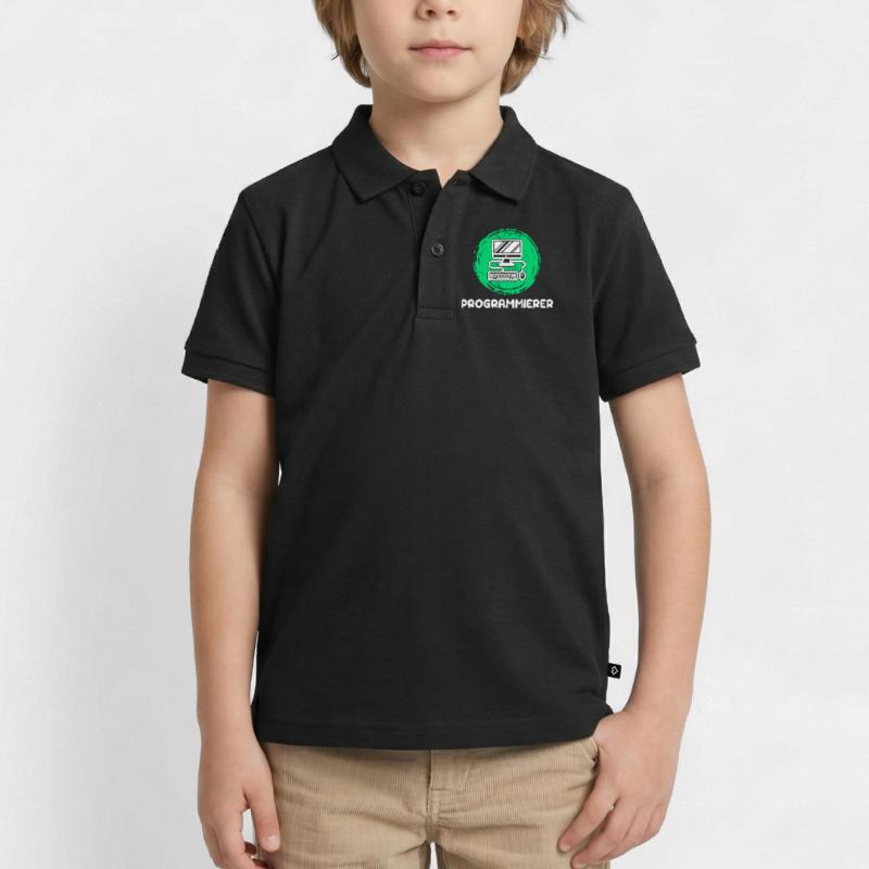 Computerfreak Skripting Developer Programmierer Kinder Premium Organic Poloshirt