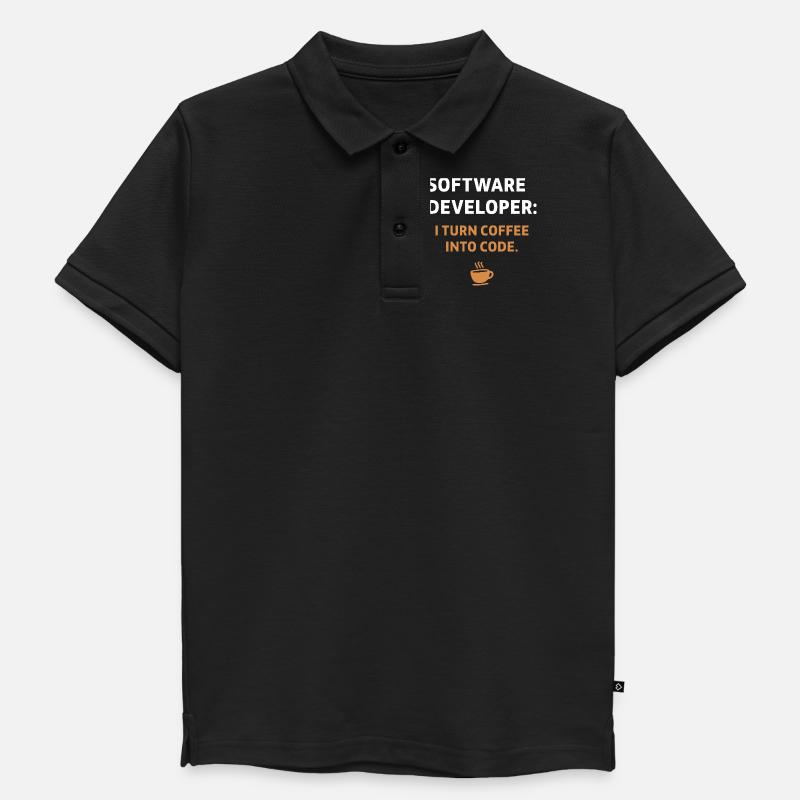 Software Developer - Coffee Edition - Kinder Premium Organic Poloshirt - Schwarz