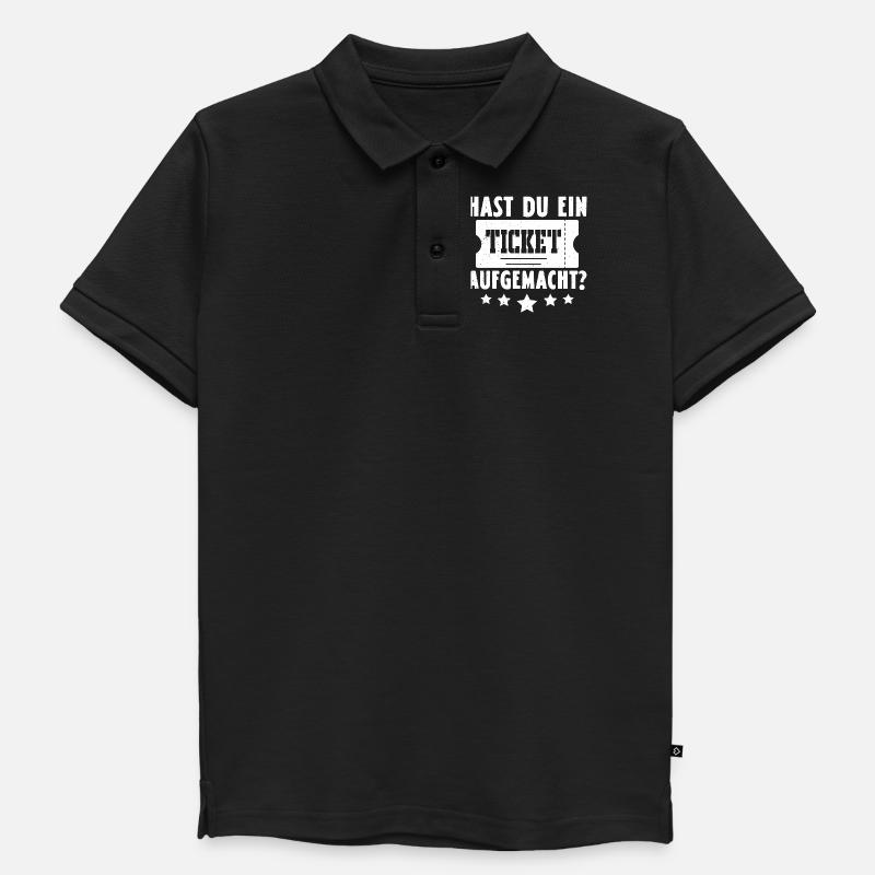 Science Coder HAST DU EIN TICKET AUFGEMACHT LUSTIG - Kinder Premium Organic Poloshirt - Schwarz