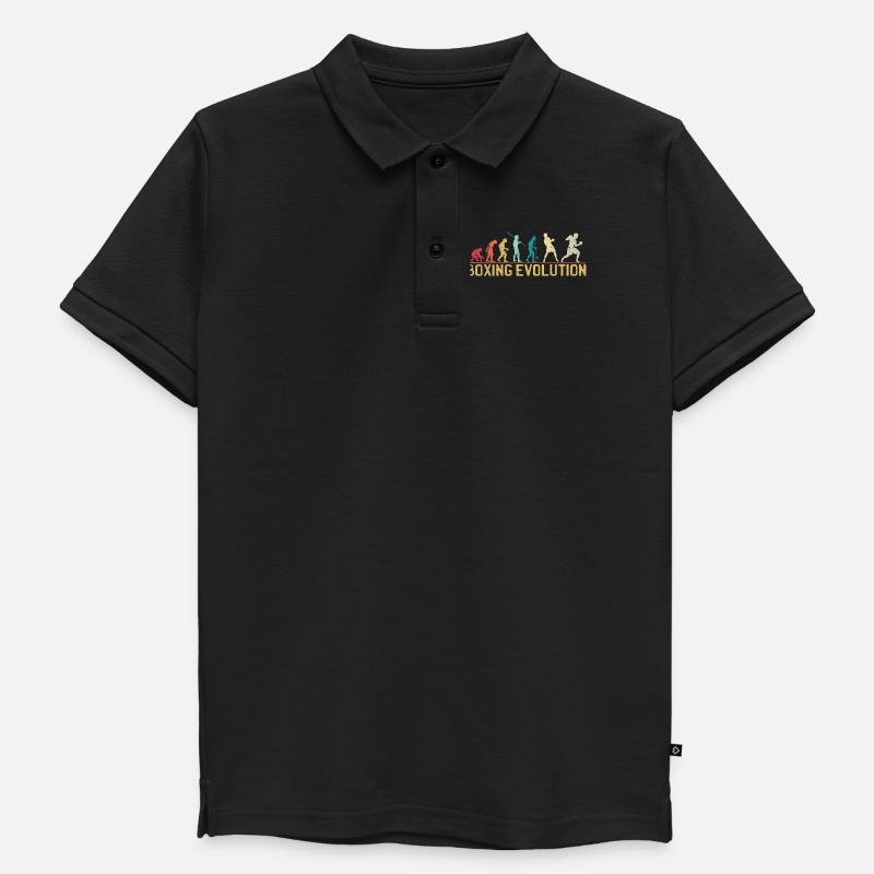 Boxen Evolution Progression Design - Kinder Premium Organic Poloshirt - Schwarz