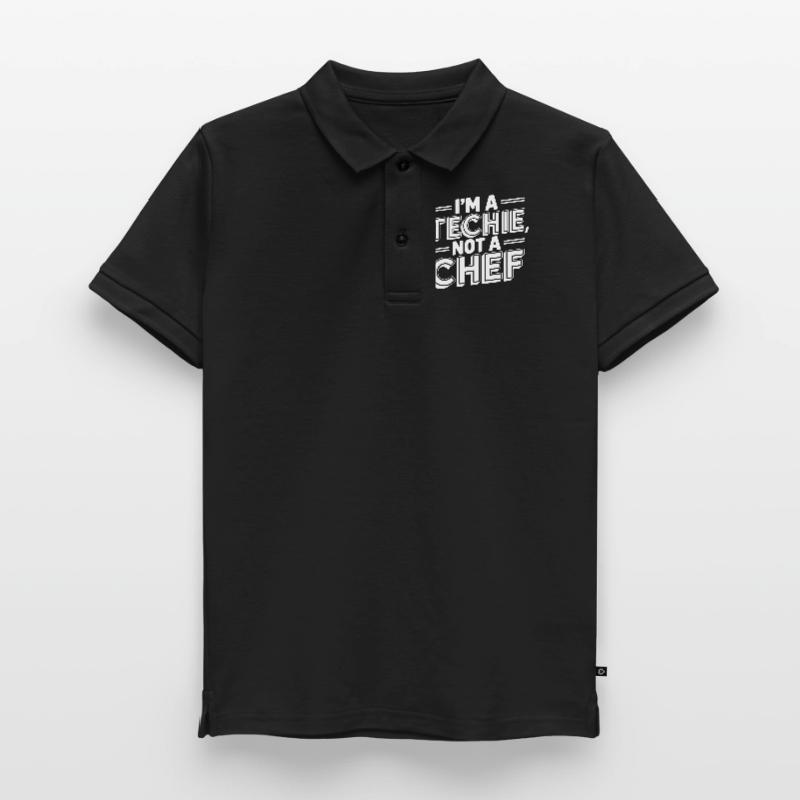 Techie Not a Chef Technician IT Programmer Kids’ Premium Organic Poloshirt