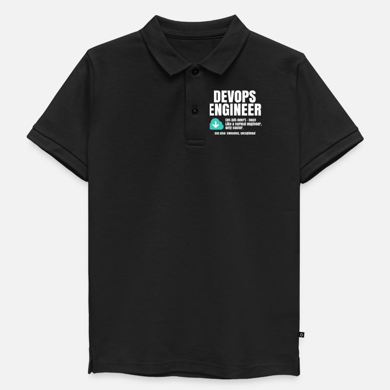 Ingénieur Devops - Polo enfant bio premium - noir